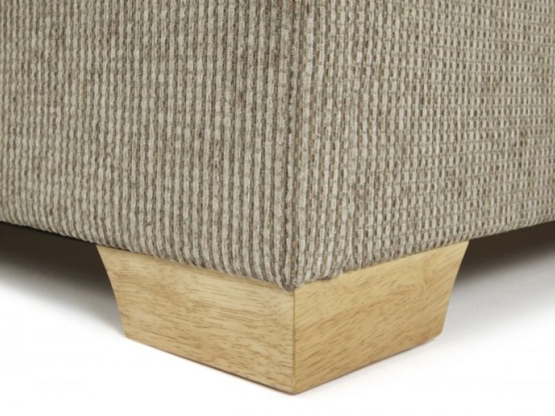 Serene Emily 4ft6 Double Latte Fabric Bed Frame