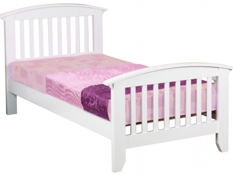 Sweet Dreams Ruby White 3ft Single Bed Frame