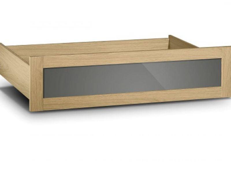 Julian Bowen Strada Light Oak and Smoked Gloss Under Bed Drawer