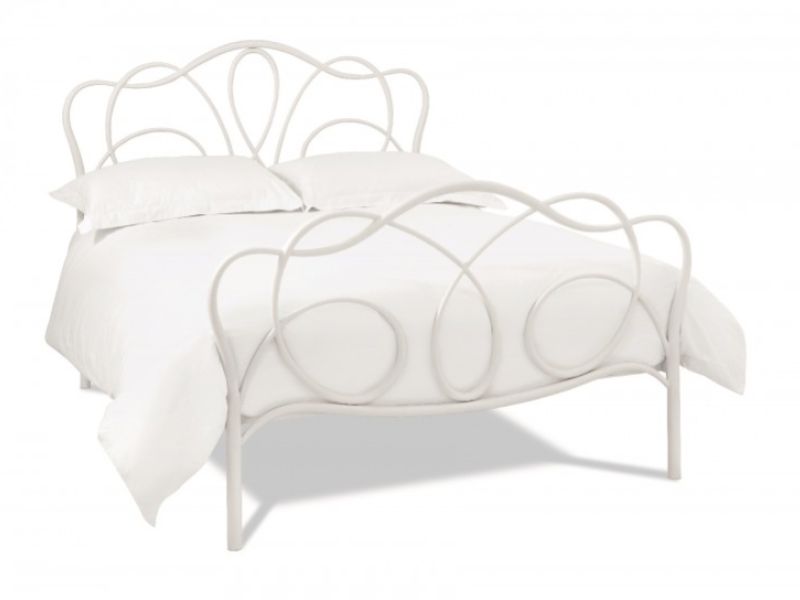 White Metal Bed Frame By Bentley Designs, White Metal Single Bed Frame Uk