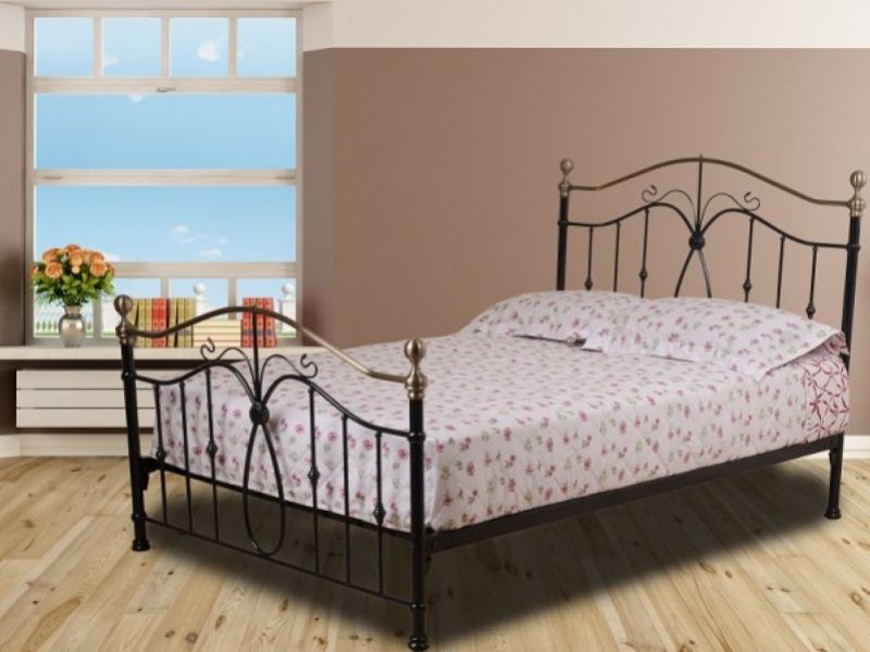 Sweet Dreams Carnival 4ft6 Double Black Metal Bed Frame