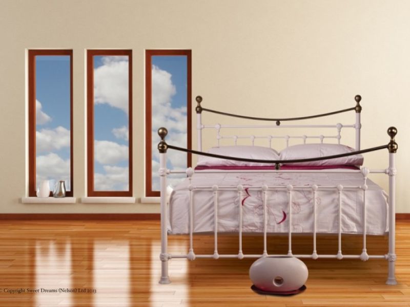 Sweet Dreams Symphony 4ft6 Double White Metal Bed Frame