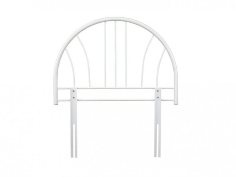 Serene Annabelle 3ft White Metal Headboard