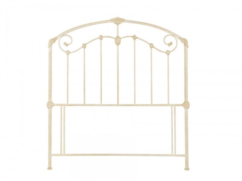 Bentley Designs Lauren 5ft Kingsize Ivory Metal Headboard