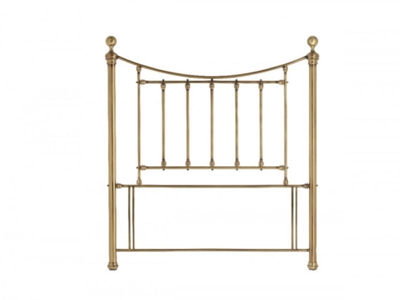 Bentley Designs Juliette 4ft6 Double Brass Metal Headboard