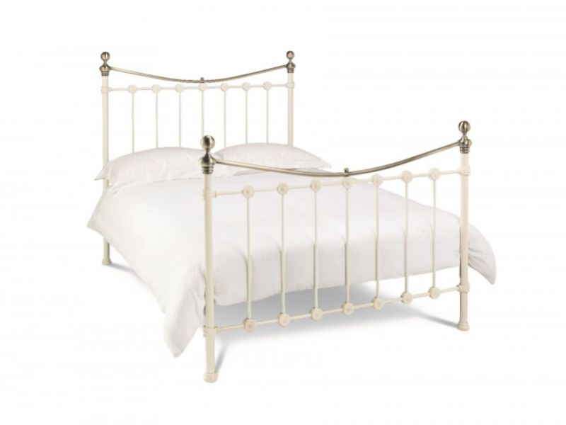 Bentley Designs Amelie 4ft Small Double White Metal Bed Frame