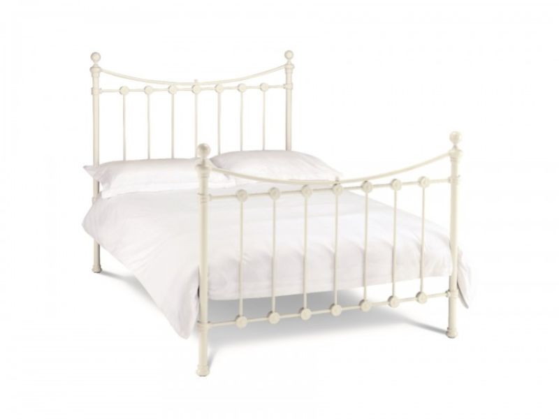 Bentley Designs Alice 4ft6 Double White Metal Bed Frame
