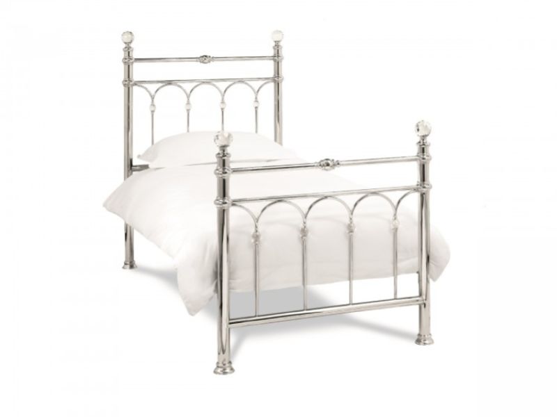Bentley Designs Krystal 3ft Single Chrome Metal Bed Frame