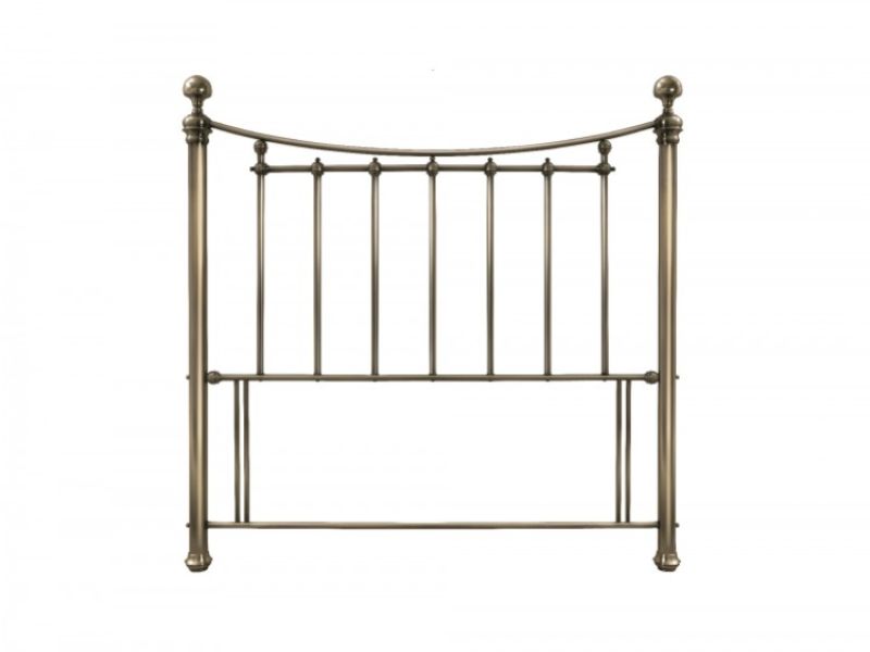 Bentley Designs Isabelle 4ft6 Double Brass Metal Headboard