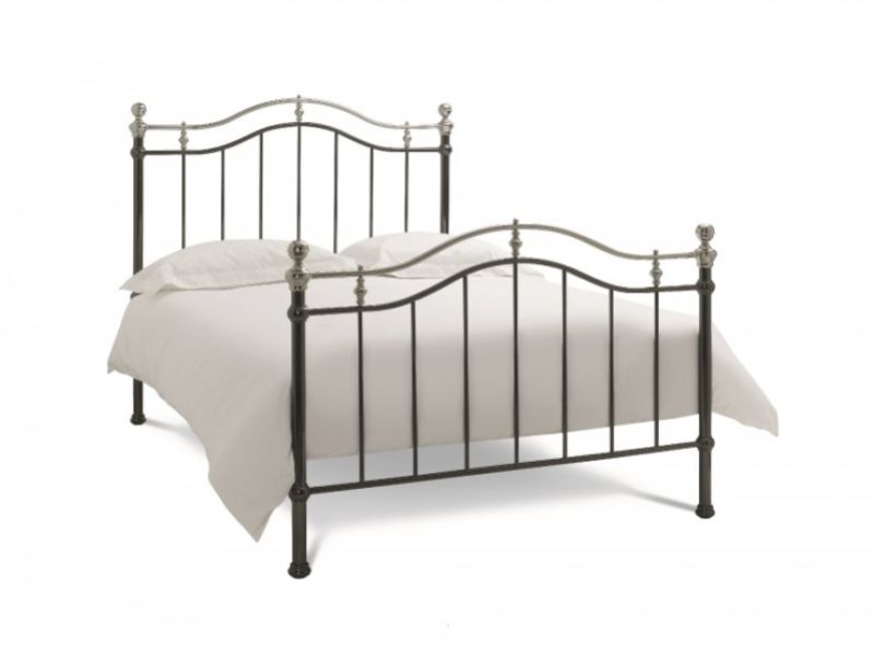 Bentley Designs Chloe 4ft6 Double Black Nickel Metal Bed Frame