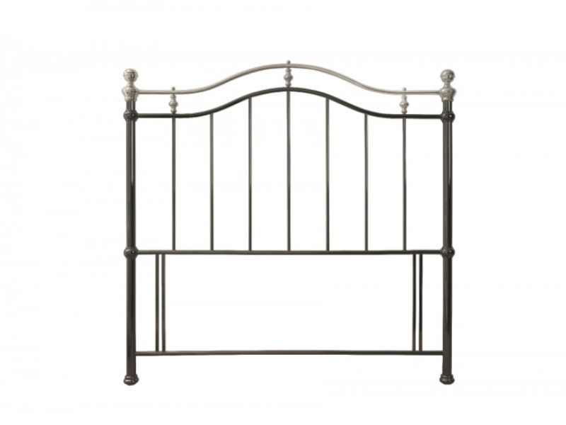 STORE CLEARANCE Bentley Designs Chloe 4ft6 Double Black Nickel Metal Headboard
