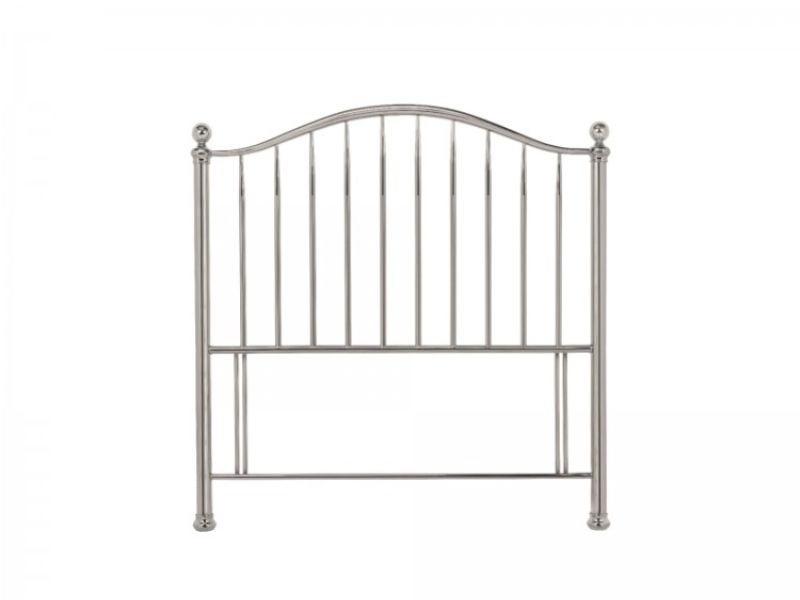 Bentley Designs Sabina 5ft Kingsize Mirror Nickel Metal Headboard