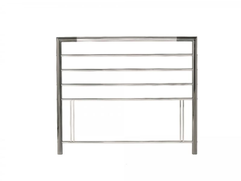 Bentley Designs Urban 4ft Small Double Nickel And Chrome Metal Headboard