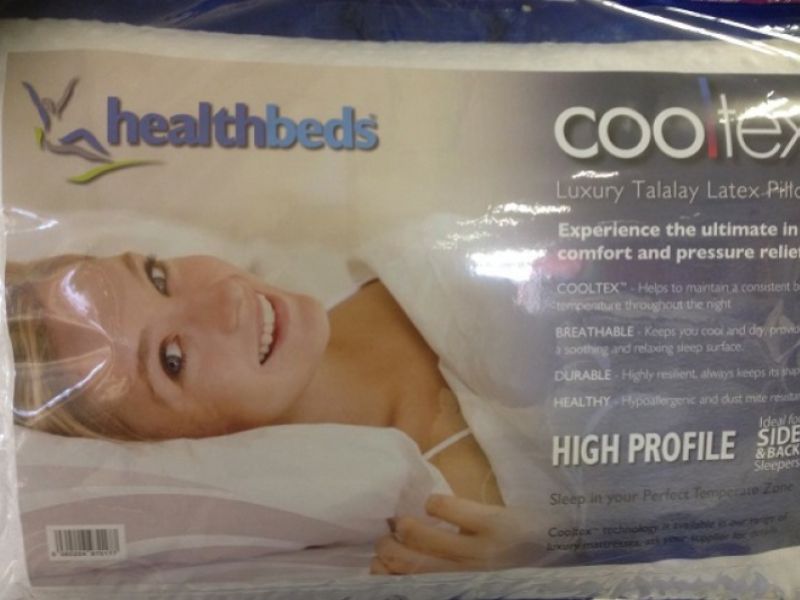 Healthbeds Luxury High Profile Talalay Latex Pillow