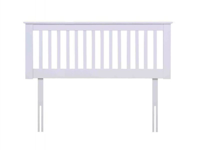 White shop double headboard