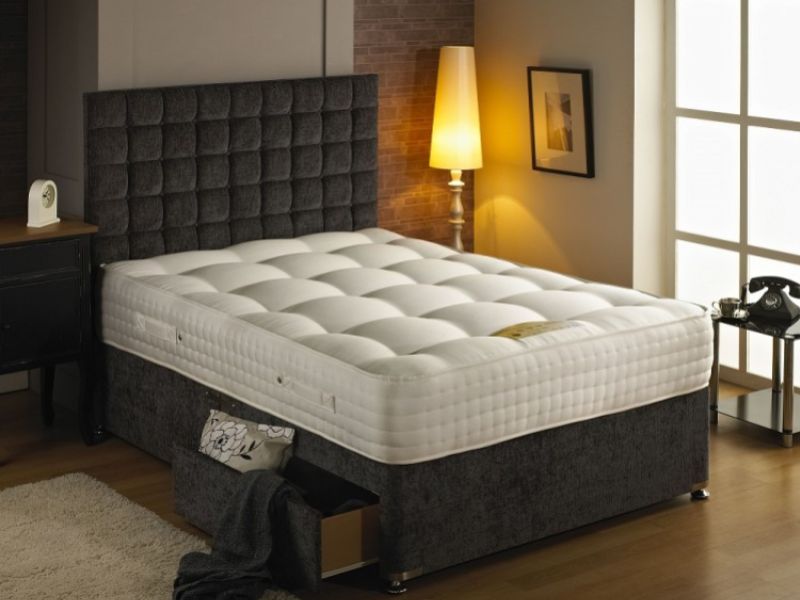 Dura Bed Premier 2000 4ft6 Double 2000 Pocket Springs Divan Bed