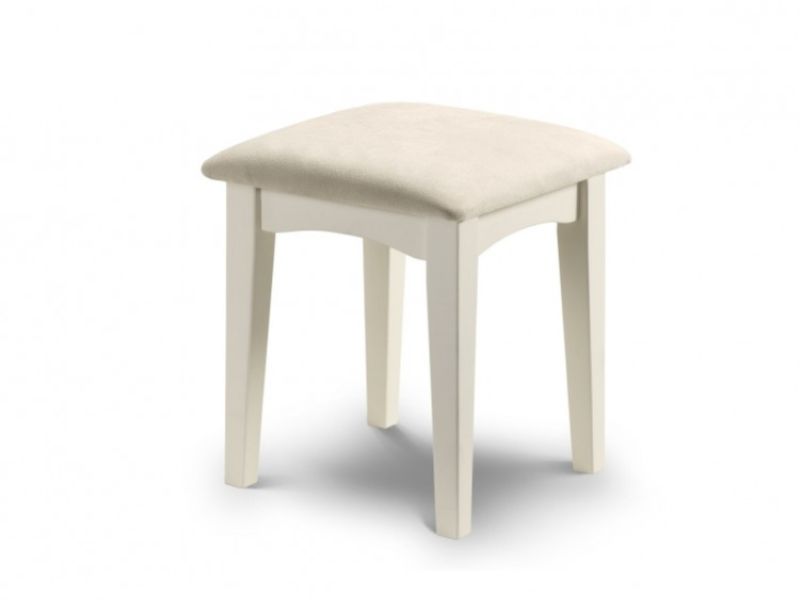 Julian Bowen La Rochelle Stone White Dressing Table Stool