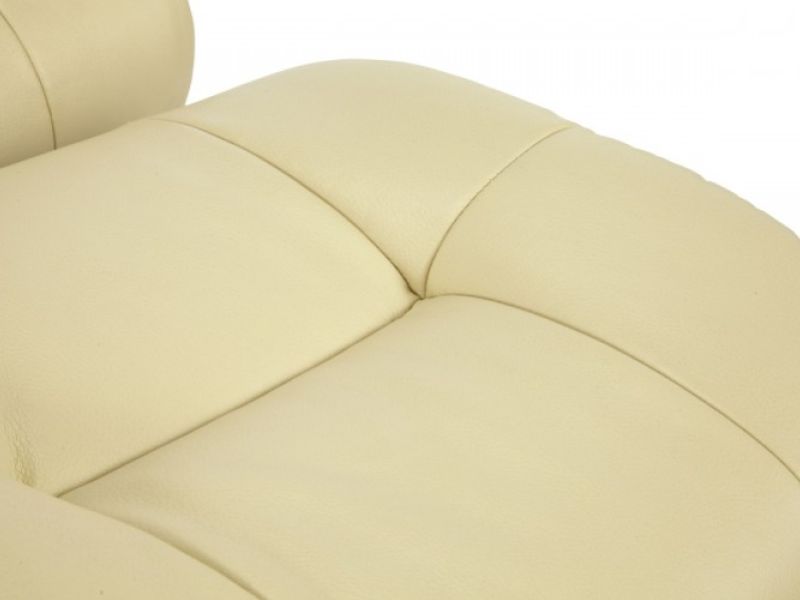 Serene Moss Cream Faux Leather Recliner Chair