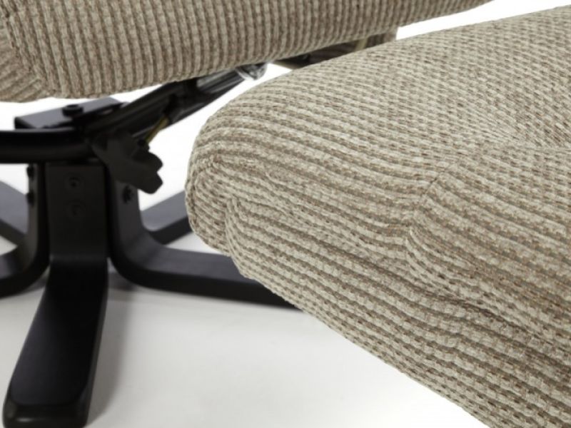 Serene Mysen Latte Fabric Recliner Chair