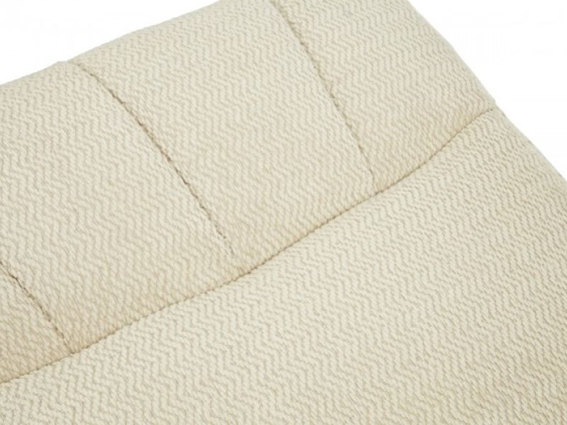 Serene Mandal Cream Fabric Recliner Chair