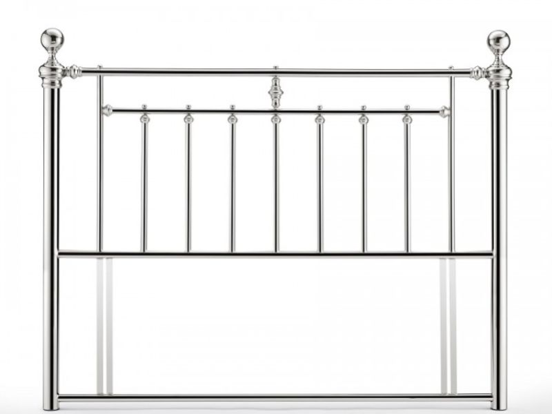 Time Living Alexander 4ft6 Double Chrome Metal Headboard