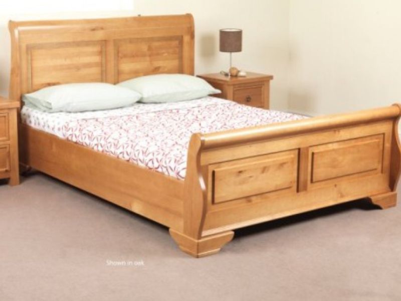 Sweet Dreams Jackdaw 5ft Kingsize Oak Finish Wooden Bed Frame