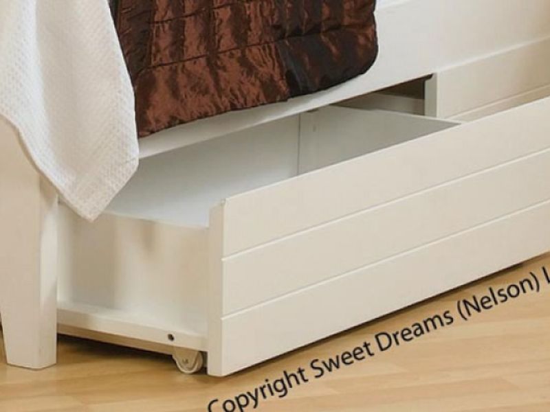 Sweet Dreams White Painted Finish Under Bed Drawers (4 Drawers) Bundle