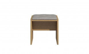 KT Moda Cashmere And Elm Dressing Table Stool by UK Bed Store