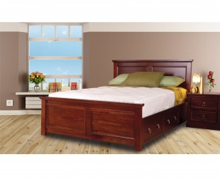 Mahogany King Size Bed Frame