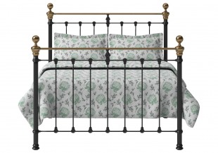 Obc Hamilton 5ft Kingsize Satin Black Metal Headboard By Original