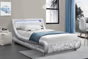 Barcelona crushed best sale velvet bed
