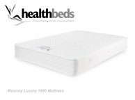 Healthbeds Memory Luxury 1000 2ft6 Small Single Mattress Thumbnail
