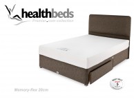 Healthbeds Memory Flex 2ft6 Small Single Divan Bed Thumbnail