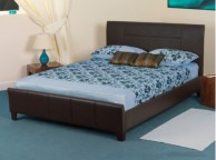 Sweet Dreams Grouse 3ft Single Brown Faux Leather Bed Frame Thumbnail