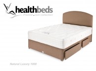 Healthbeds Natural Luxury 1000 Pocket 3ft Single Divan Bed Thumbnail