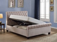 Flair Furnishings Lola 5ft Kingsize Mink Fabric Ottoman Bed Frame Thumbnail
