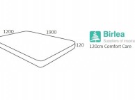 Birlea Comfort Care 4ft Small Double Foam Mattress Thumbnail