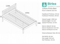 Birlea Porto 4ft Small Double Pine Wooden Bed Frame Thumbnail
