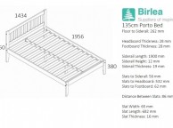 Birlea Porto 4ft6 Double Pine Wooden Bed Frame Thumbnail