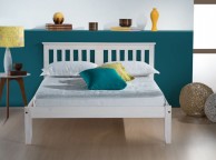 Birlea Salvador 4ft6 Double White Wash Wooden Bed Frame Thumbnail