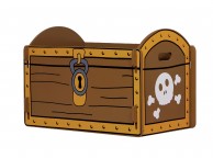 Kidsaw Pirate Treasure Chest Toy Box Thumbnail