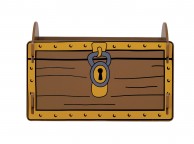 Kidsaw Pirate Treasure Chest Toy Box Thumbnail