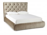 Serene Alexandra 6ft Super Kingsize Gold Fabric Bed Frame Thumbnail