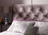 Serene Alexandra 6ft Super Kingsize Lilac Fabric Bed Frame Thumbnail