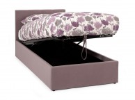 Serene Evelyn 3ft Single Lavender Fabric Ottoman Bed Thumbnail