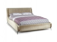Serene Faye 4ft6 Double Gold Fabric Bed Frame Thumbnail