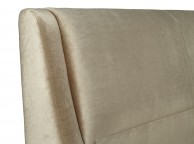 Serene Faye 5ft Kingsize Gold Fabric Bed Frame Thumbnail