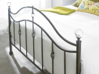 Limelight Cygnus 5ft Kingsize Black Chrome Metal Bed Frame with Crystals Thumbnail