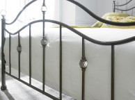 Limelight Cygnus 5ft Kingsize Black Chrome Metal Bed Frame with Crystals Thumbnail