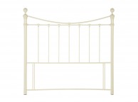 Serene Ethan Ivory Gloss 6ft Super King Size Metal Headboard Thumbnail